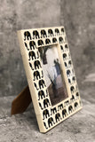Elephants Inlay Picture Frame